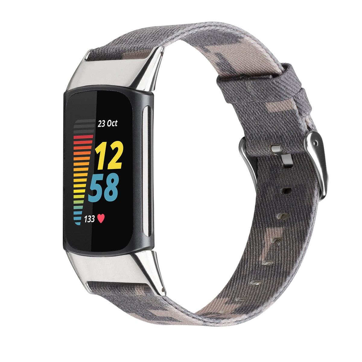 Canvas Bracelet for Fitbit Charge 5 - watchband.direct