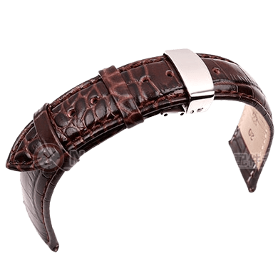 Alligator Print Grain Leather Watch Band - watchband.direct
