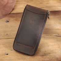 Thumbnail for Soft Cow Leather Zipper Watch Pouch - watchband.direct