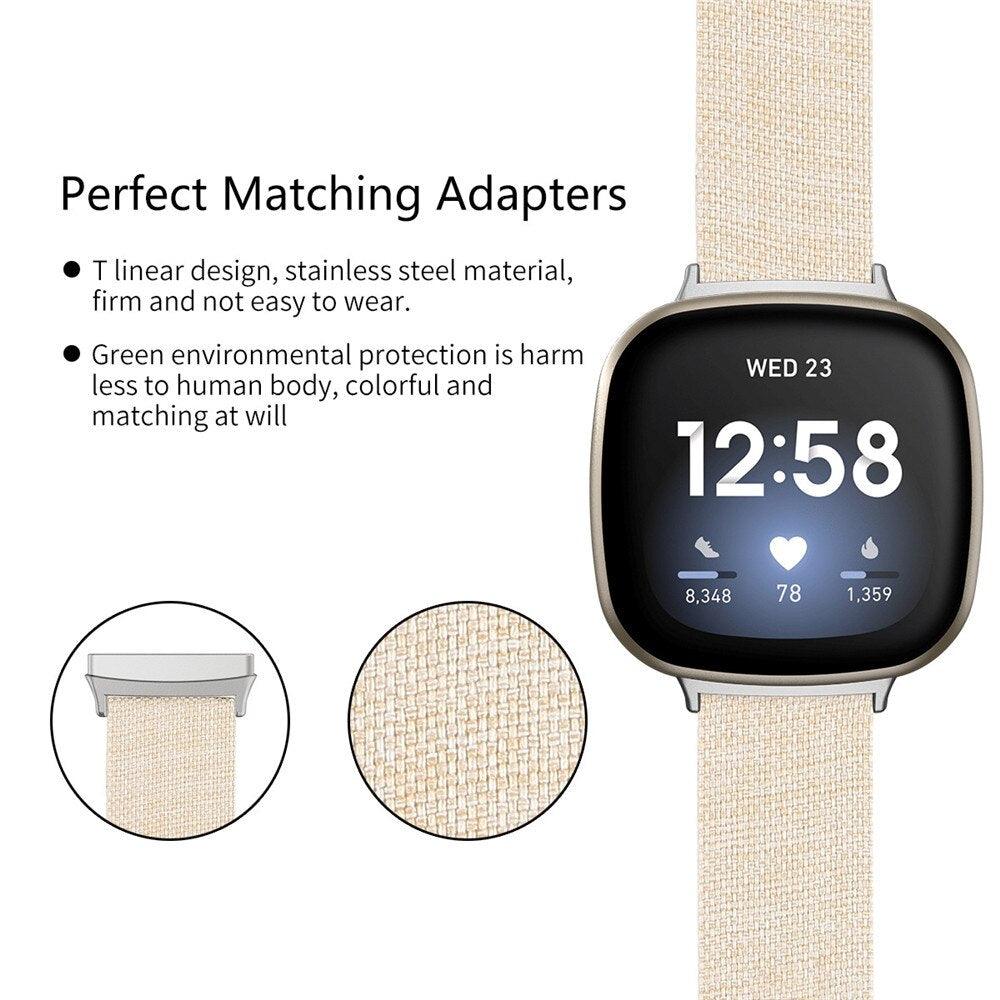 Classic Canvas Band for Fitbit Versa / Sense - watchband.direct