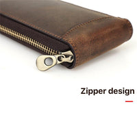 Thumbnail for Soft Cow Leather Zipper Watch Pouch - watchband.direct