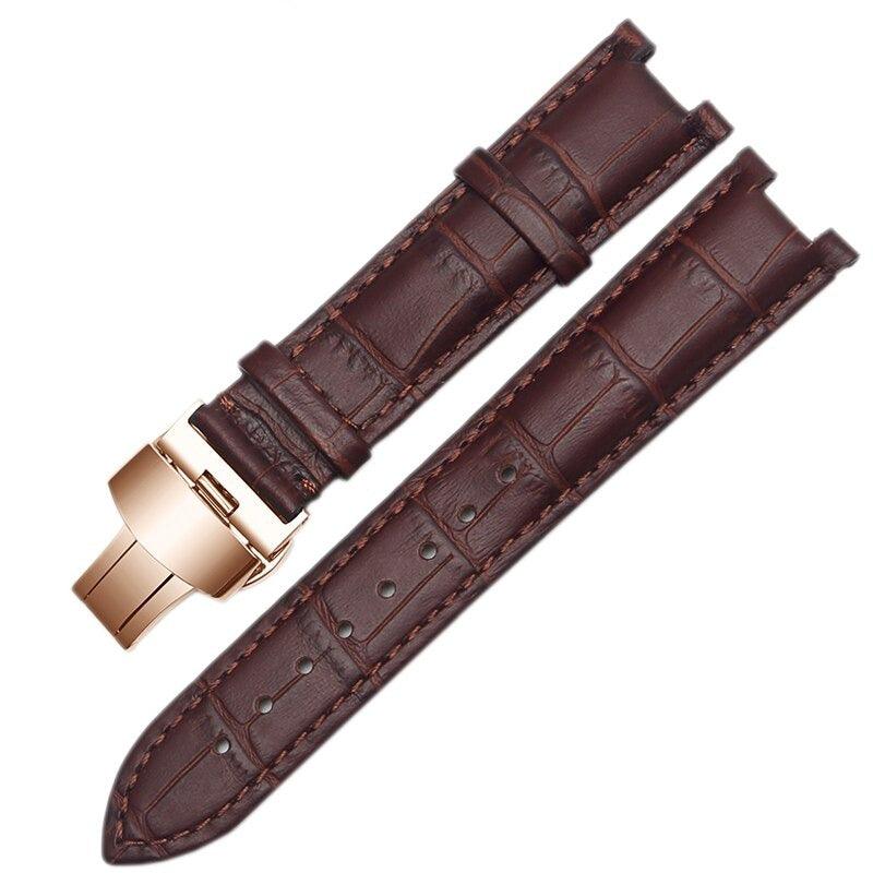 Leather Notched Watch Band for Gucci Watch - watchband.direct