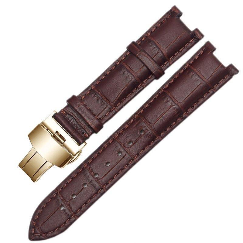 Leather Notched Watch Band for Gucci Watch - watchband.direct