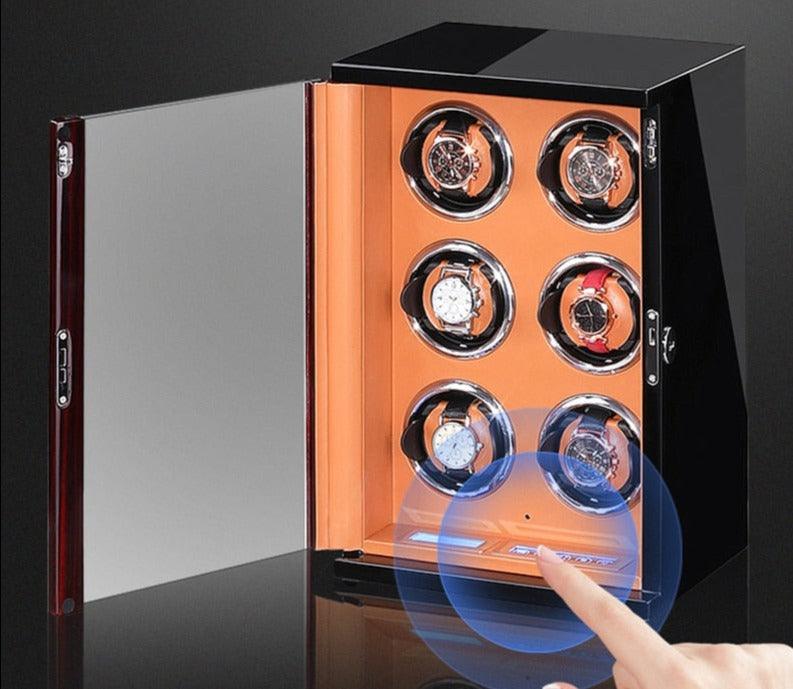 Watch Collectors Cabinet Box with Watch Winder - watchband.direct