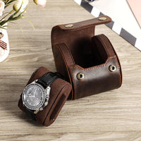 Thumbnail for Luxury Genuine Leather Watch Roll Case Box - watchband.direct