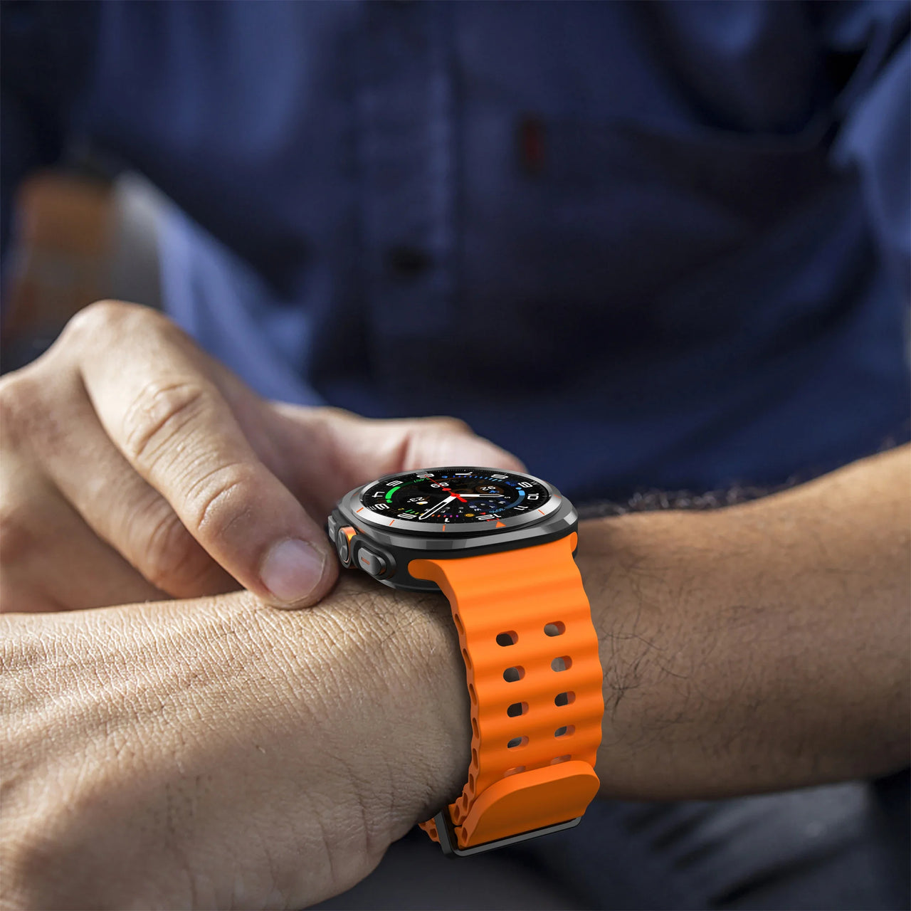 Marine Silicone Strap for Samsung Galaxy Watch Ultra