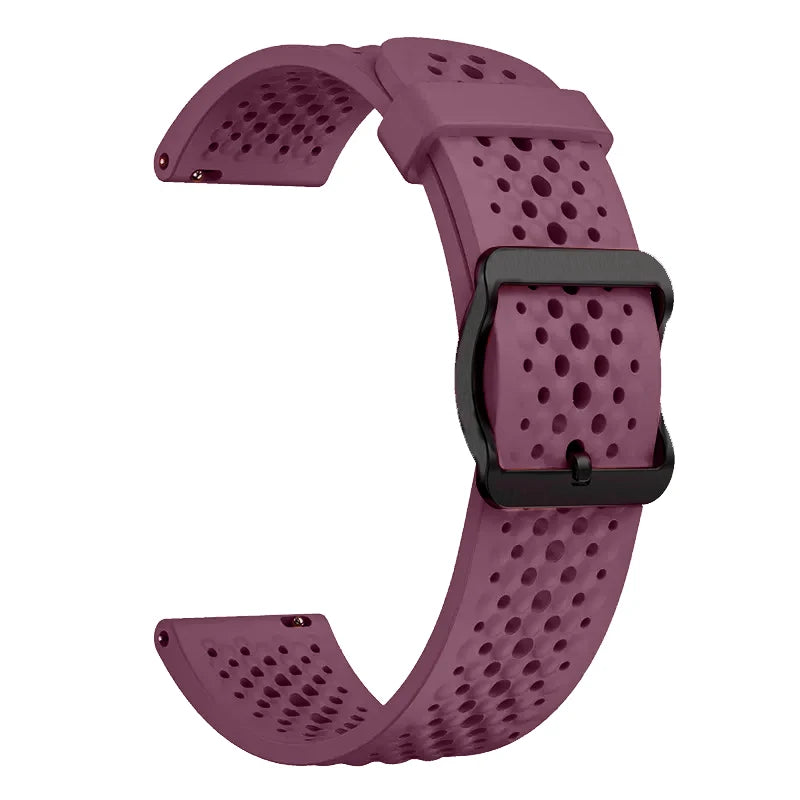 Breathable Silicone Strap for Xiaomi, Huawei & Samsung Watches