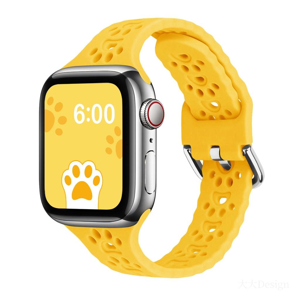 Pawed Silicone Band for Apple Watch - watchband.direct