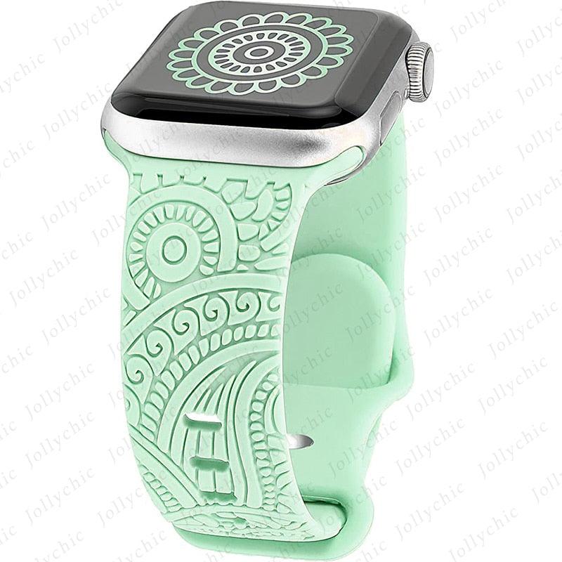 Spirit Engraved Silicone Strap for Apple Watch - watchband.direct