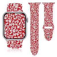 Thumbnail for Christmas Patterns Printed Silicone Apple Watch Band - watchband.direct