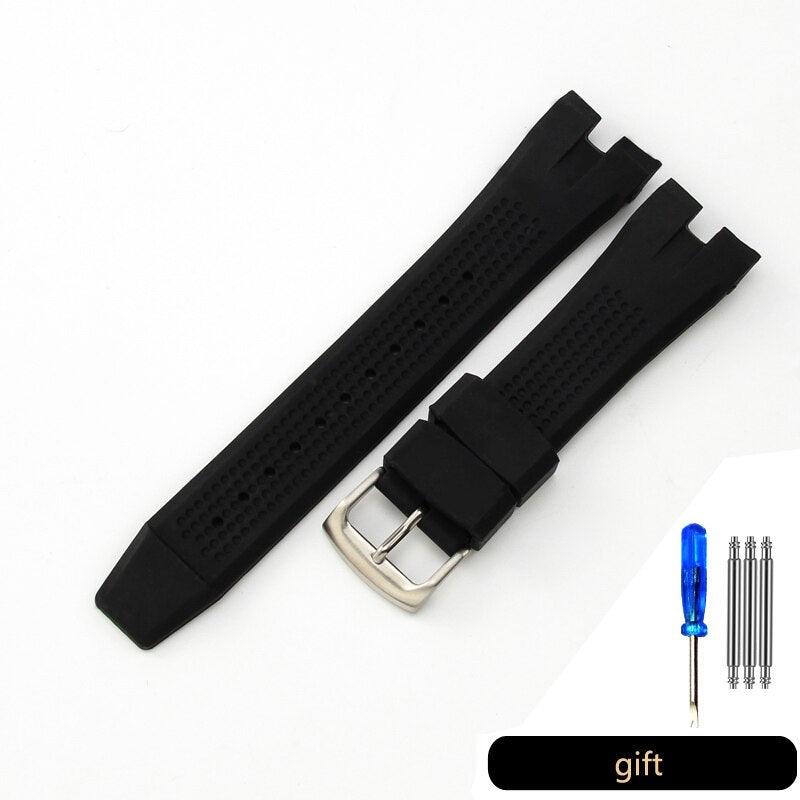Notched Silicone Watch Strap for Citizen Watches - watchband.direct