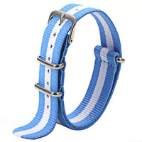 Thumbnail for Classic Striped Nylon Seatbelt Strap - watchband.direct