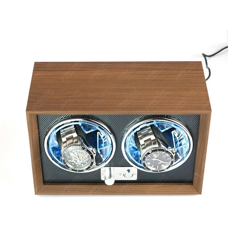 Double Wodden Watch Winder for Automatic Watches - watchband.direct