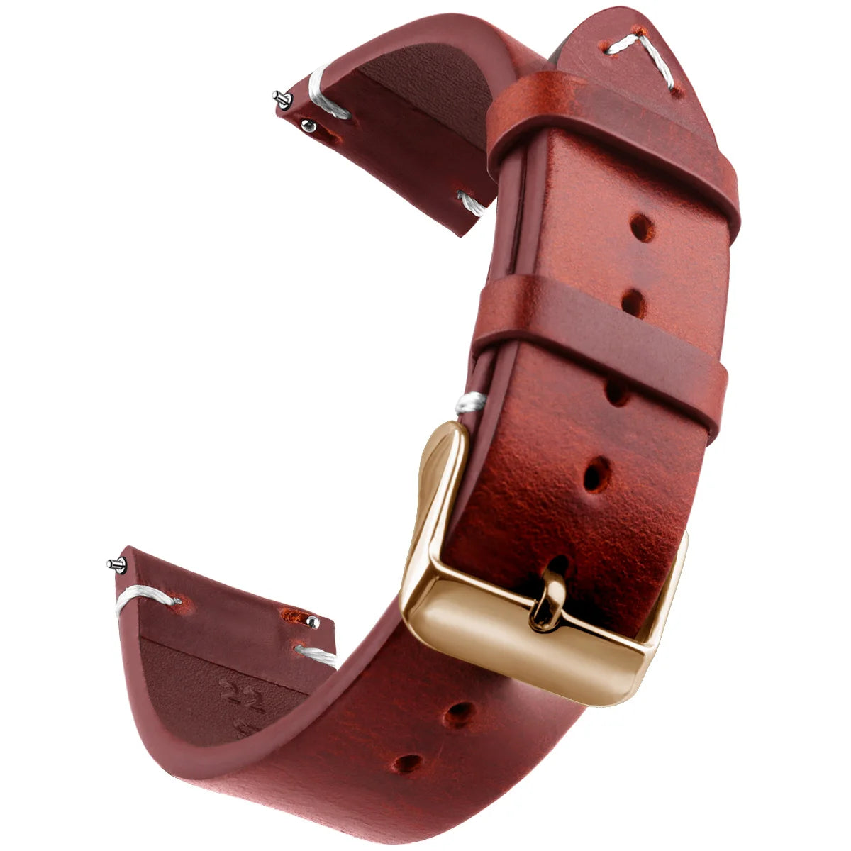 Wax Genuine Leather Quick Release Watch Strap