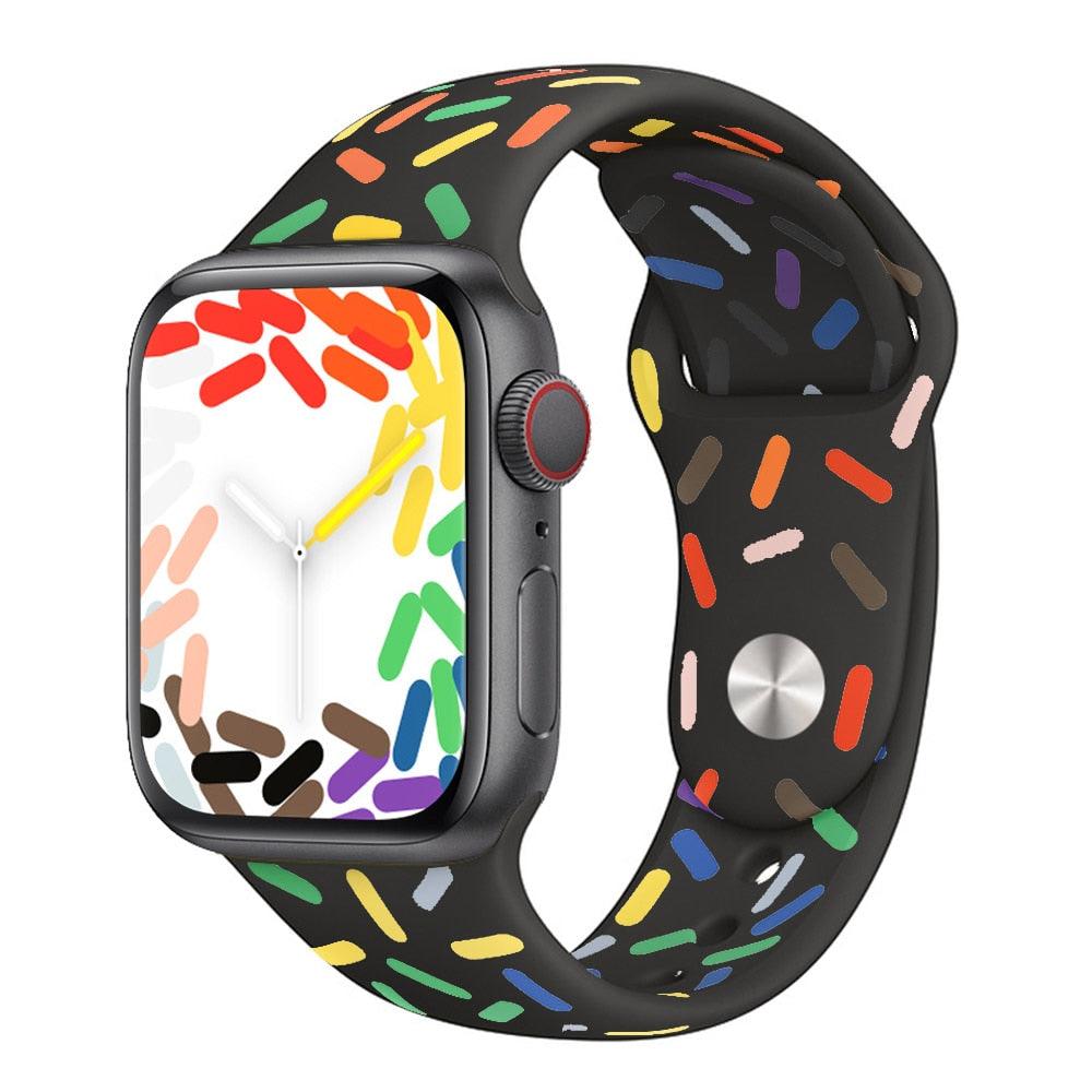 Pride Confetti Silicone Strap for Apple Watch - watchband.direct