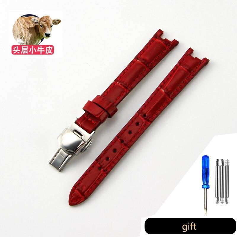 Bamboo Pattern Leather Watch Strap for Tissot Watches - watchband.direct