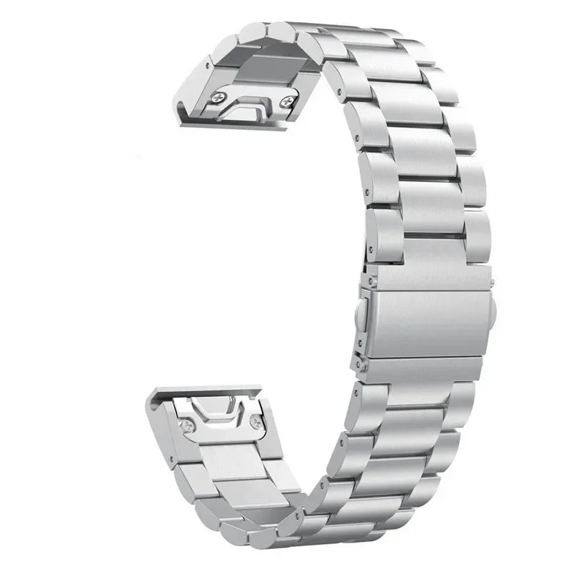Quick-Release Stainless Steel Bracelet for Garmin Fenix & Tactix