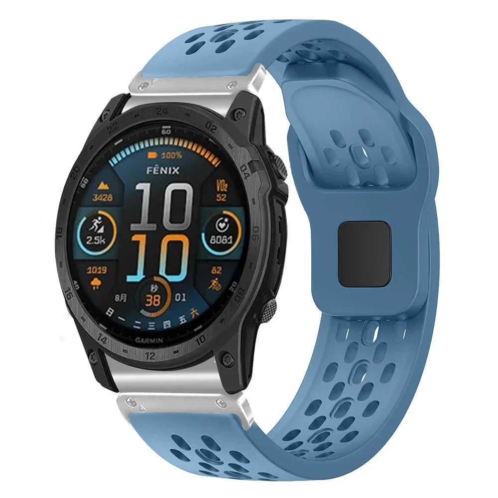 QuickFit Silicone Sport Strap for Garmin Fenix, Tactix & Forerunner