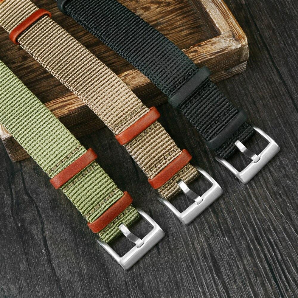 Nylon Leather Seatbelt Watch Strap - watchband.direct