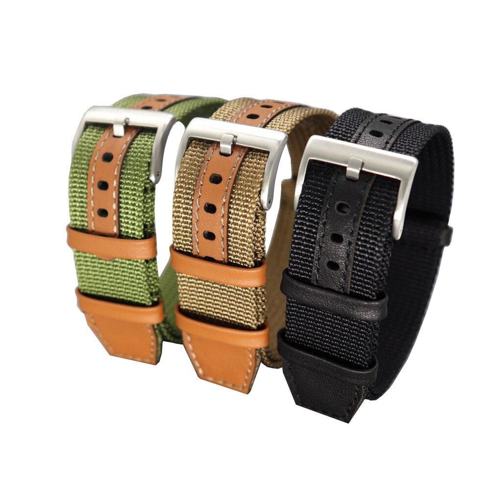 Nylon Leather Seatbelt Watch Strap - watchband.direct