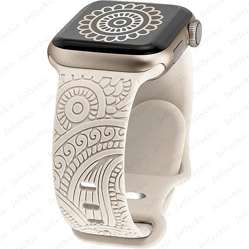 Spirit Engraved Silicone Strap for Apple Watch - watchband.direct