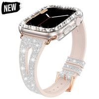 Thumbnail for Silicone Diamond Leather Strap for Apple Watch - watchband.direct