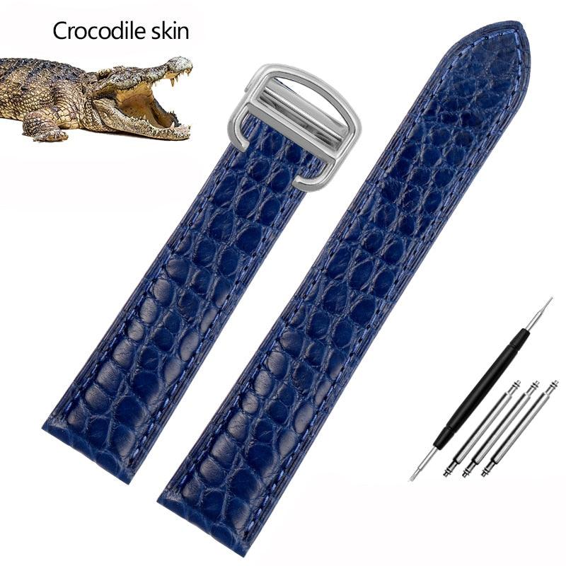 Crocodile Leather Watchband for Cartier Watches - watchband.direct