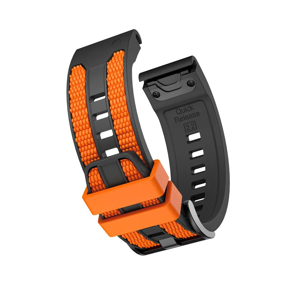 QuickFit Breathable Silicone Strap for Garmin Fenix, Venu & Tactix