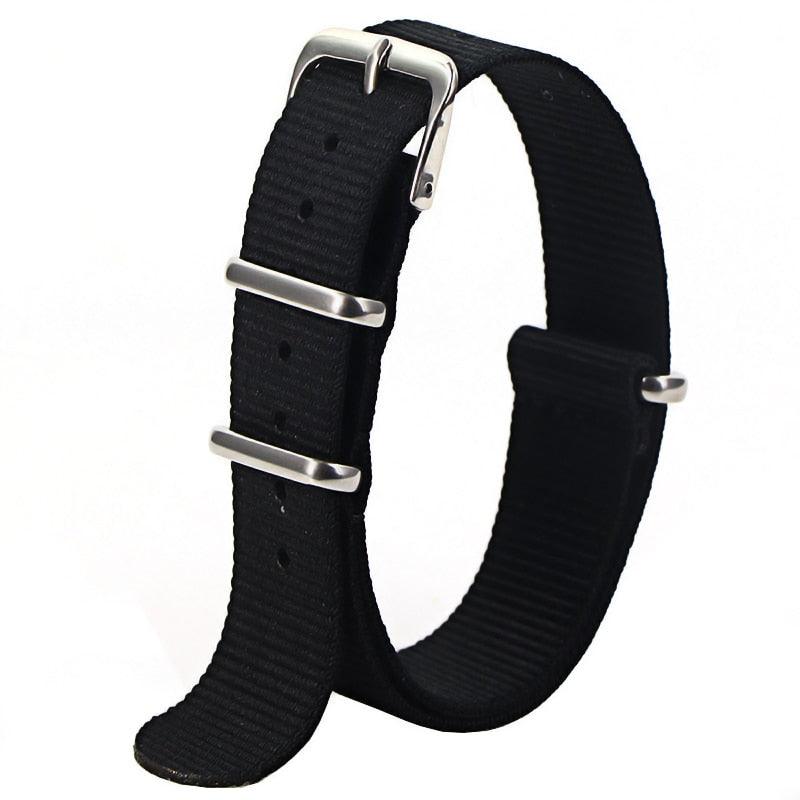Classic Unicolor Nylon Seatbelt Strap - watchband.direct