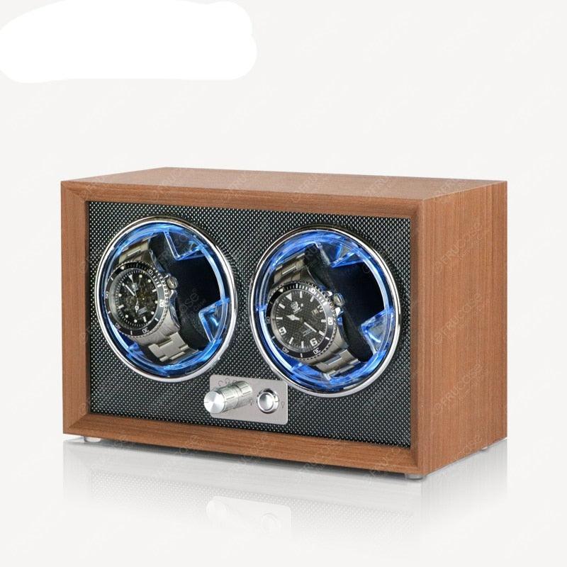 Double Wodden Watch Winder for Automatic Watches - watchband.direct