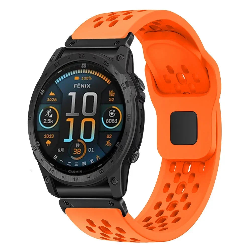 QuickFit Silicone Sport Strap for Garmin Fenix, Tactix & Forerunner