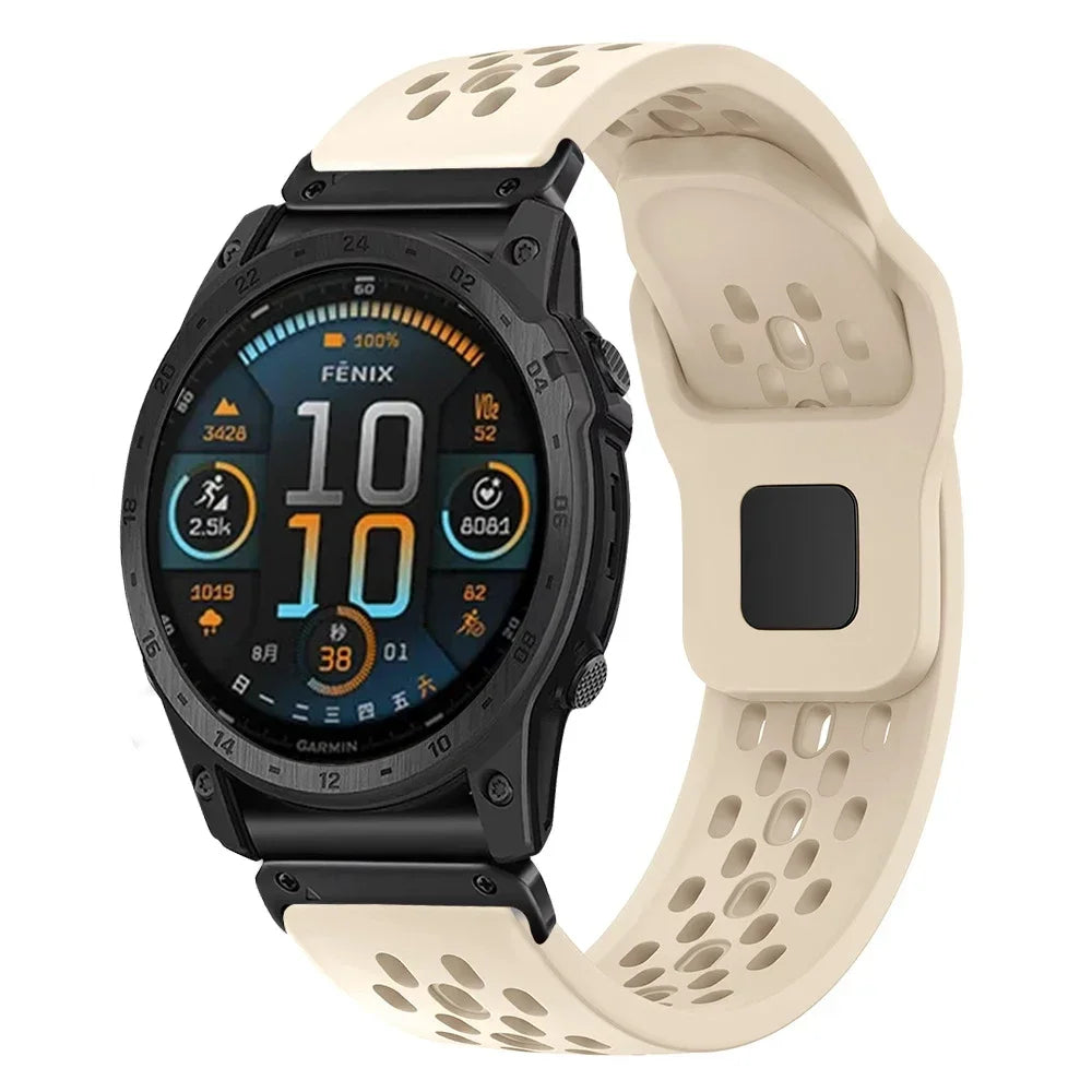 QuickFit Silicone Sport Strap for Garmin Fenix, Tactix & Forerunner