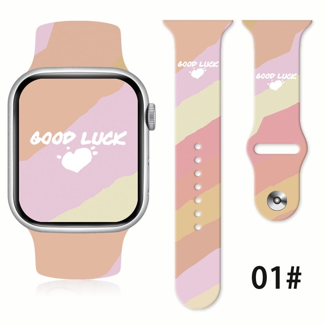 Rainbow Printed Strap for Apple Watch - watchband.direct