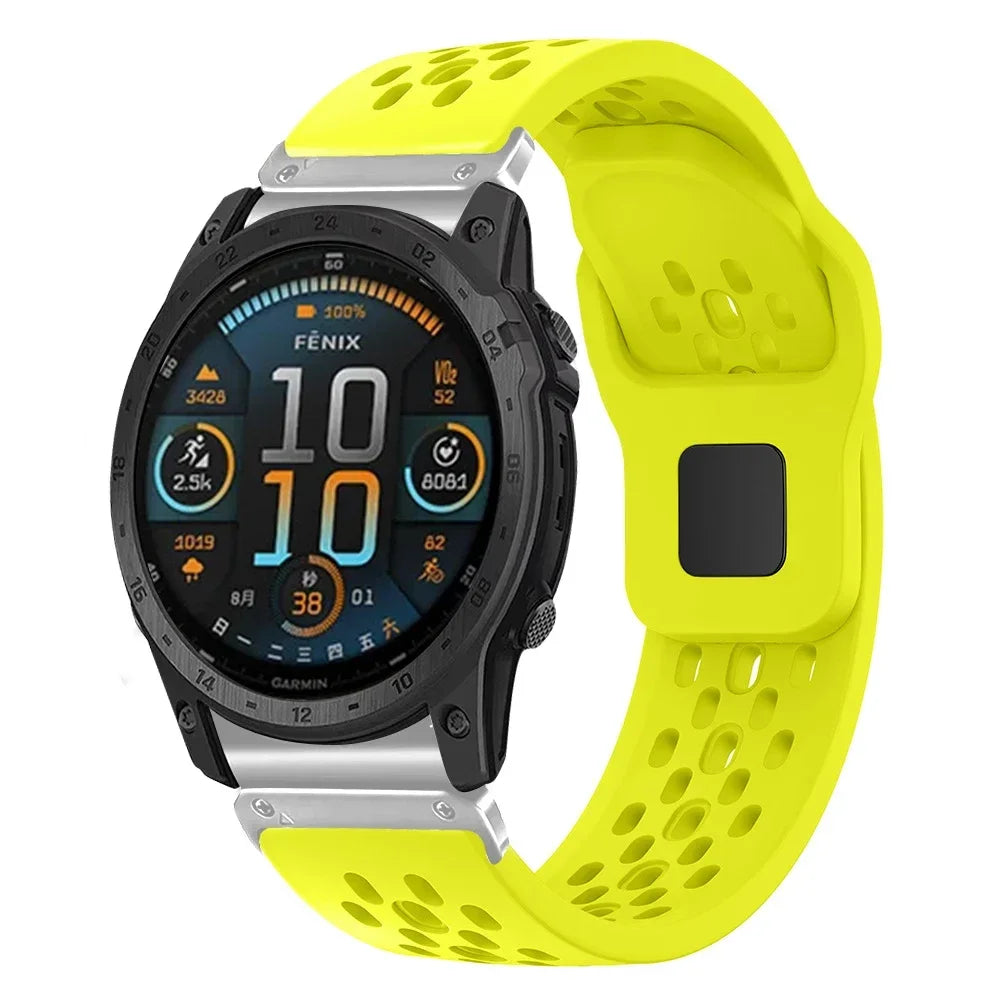 QuickFit Silicone Sport Strap for Garmin Fenix, Tactix & Forerunner