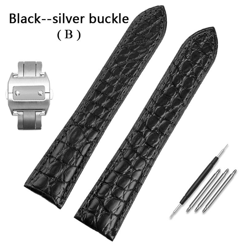 Alligator Leather Watch Band for Cartier - watchband.direct