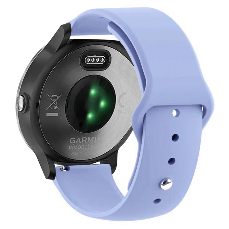 Silicone Sport Strap for Garmin Vivoactive, Venu & Forerunner