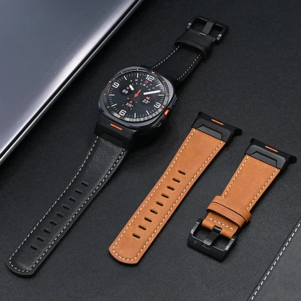 Horse Leather Strap for Samsung Galaxy Watch Ultra