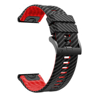 Thumbnail for QuickFit Carbon Fiber Texture Silicone Strap for Garmin Fenix & Epix