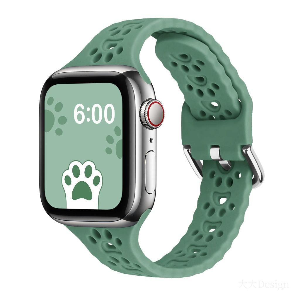 Pawed Silicone Band for Apple Watch - watchband.direct