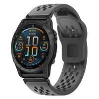 Thumbnail for QuickFit Silicone Sport Strap for Garmin Fenix, Tactix & Forerunner