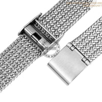 Thumbnail for Notched Concave Stainless Steel Bracelet for Cartier Pasha - watchband.direct