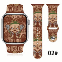 Thumbnail for Blackened Skull Silicone Strap for Apple Watch - watchband.direct