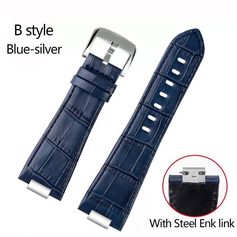 Genuine Leather Watchband with End Link for Tissot PRX - watchband.direct