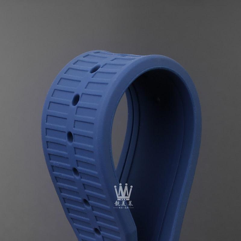 Notch Silicone Rubber Sports Watch Band for Ferragamo F-80 - watchband.direct