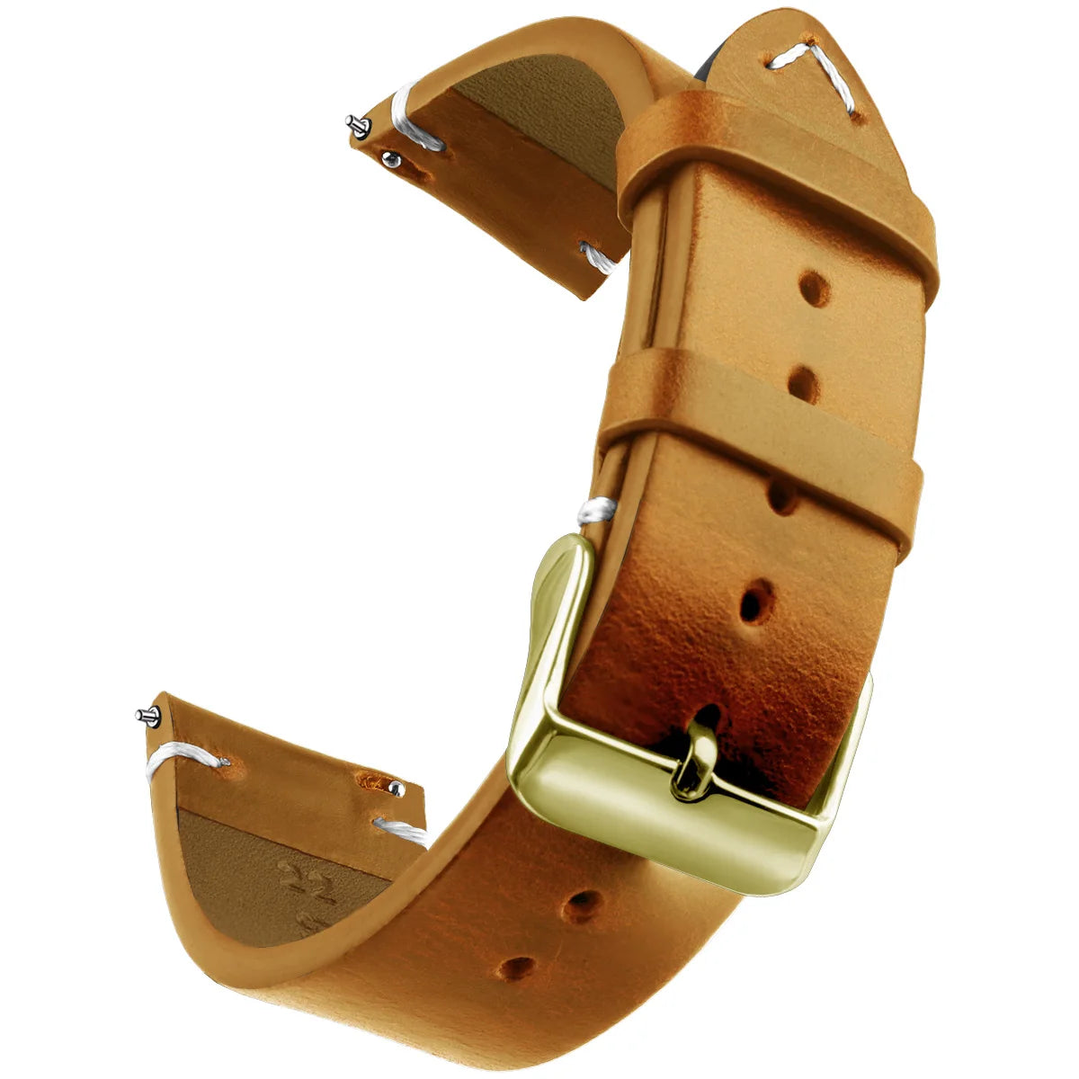 Wax Genuine Leather Quick Release Watch Strap
