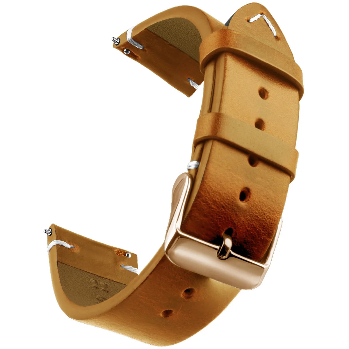 Wax Genuine Leather Quick Release Watch Strap