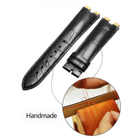Thumbnail for Geniune Hand-Stitched Crocodile Leather Watchband - watchband.direct