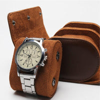 Thumbnail for 2-Grids Leather Storage Watch Box - watchband.direct