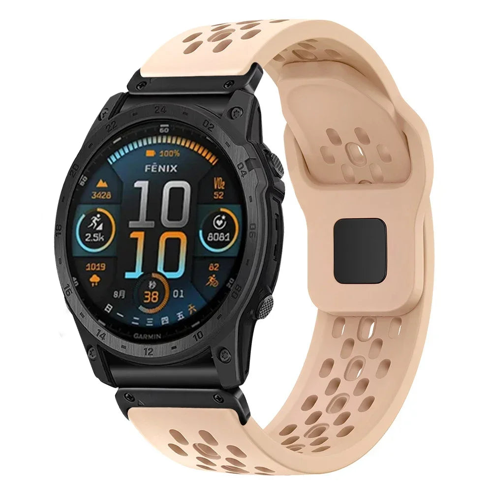QuickFit Silicone Sport Strap for Garmin Fenix, Tactix & Forerunner