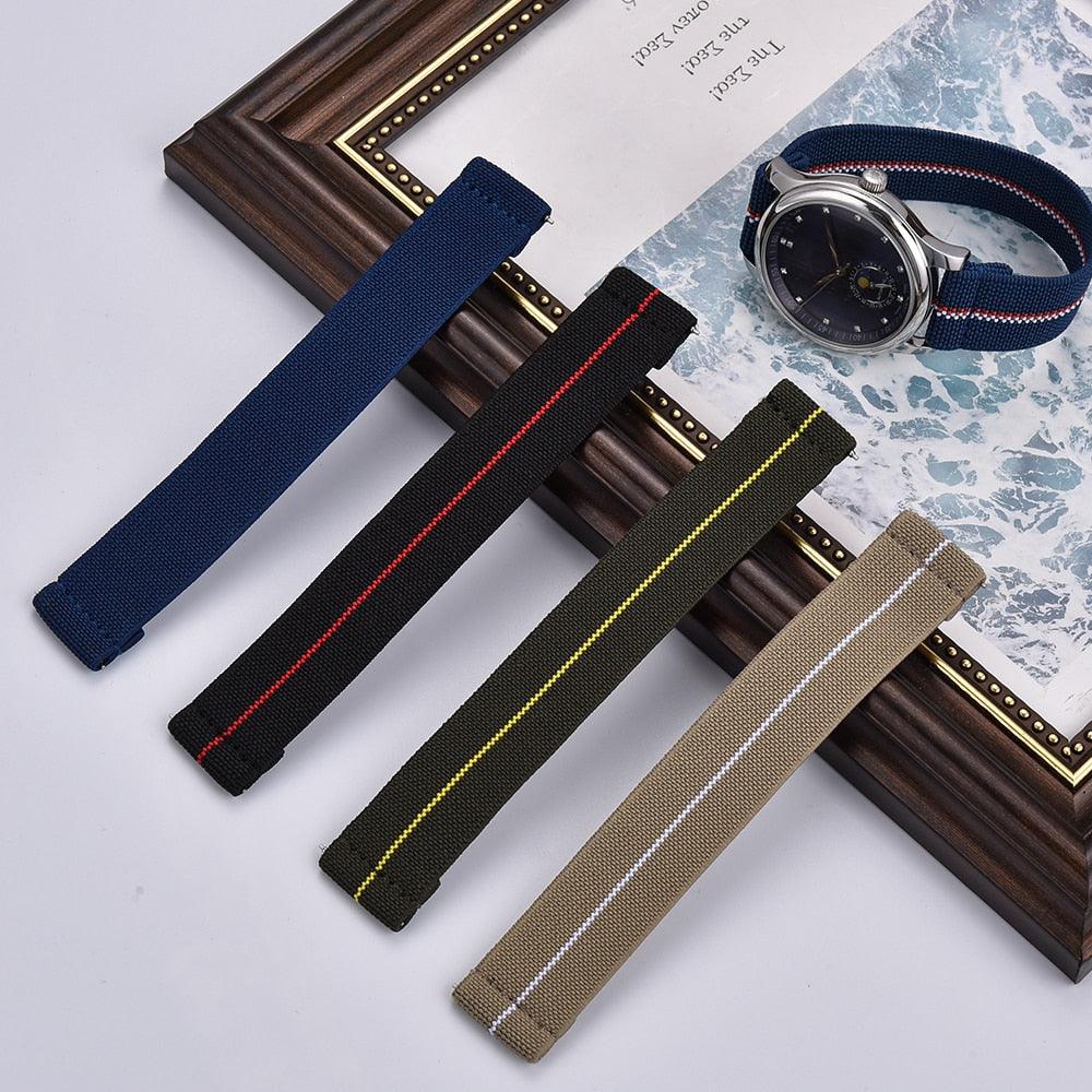 High-Quality Parachute-inspired Nylon Watch Straps with Quick Release - watchband.direct